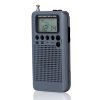 HRD-104 Mini Portable FM + AM Two Band Radio with Loudspeaker (Grey) - Image 2