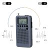 HRD-104 Mini Portable FM + AM Two Band Radio with Loudspeaker (Grey) - Image 7