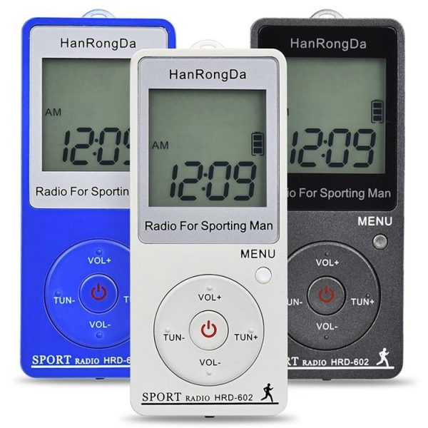 HRD-602 Digital Display FM AM Mini Sports Radio with Step Counting Function (Black) - Image 10