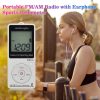 HRD-602 Digital Display FM AM Mini Sports Radio with Step Counting Function (Black) - Image 9