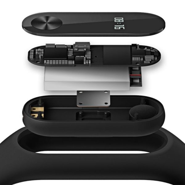 Original Xiaomi Mi Band 2 Bluetooth 4.0 IP67 Waterproof Dustproof Smart Bracelet with OLED Display Screen & Circular Touch Button & Heart Rate Monitor & Sport Tracker & Sleep Monitor & Call Reminder For Android 4.4 OS and IOS 7.0 or Above Devices (Black) - Image 4