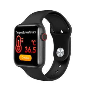 HAMTOD V10 Body Temperature Immunity Exercise Bracelet Smart Watch, Support Body Temperature Monitoring / Call Reminder / Immunity Monitoring / Heart Rate Monitoring / Sleep Monitoring / Sedentary Reminder / Blood Oxygen & Pressure (Black)