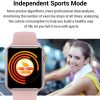 HAMTOD V10 Body Temperature Immunity Exercise Bracelet Smart Watch, Support Body Temperature Monitoring / Call Reminder / Immunity Monitoring / Heart Rate Monitoring / Sleep Monitoring / Sedentary Reminder / Blood Oxygen & Pressure (Black) - Image 15