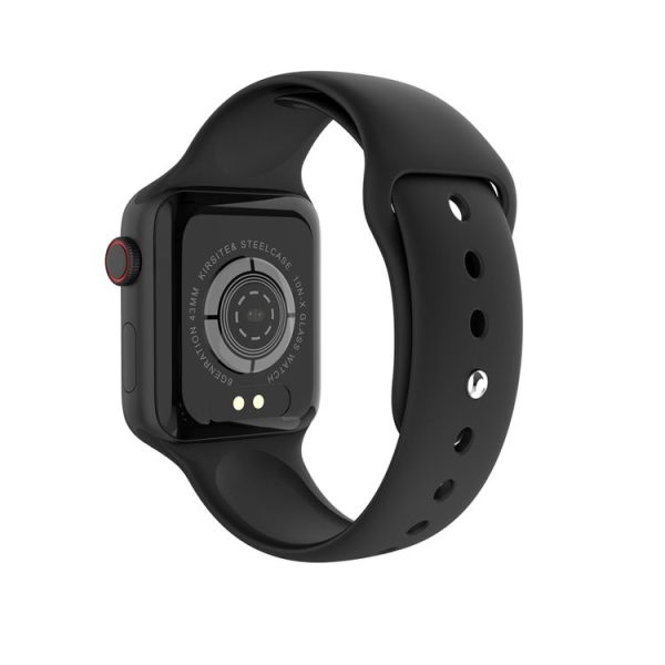HAMTOD V10 Body Temperature Immunity Exercise Bracelet Smart Watch, Support Body Temperature Monitoring / Call Reminder / Immunity Monitoring / Heart Rate Monitoring / Sleep Monitoring / Sedentary Reminder / Blood Oxygen & Pressure (Black) - Image 3