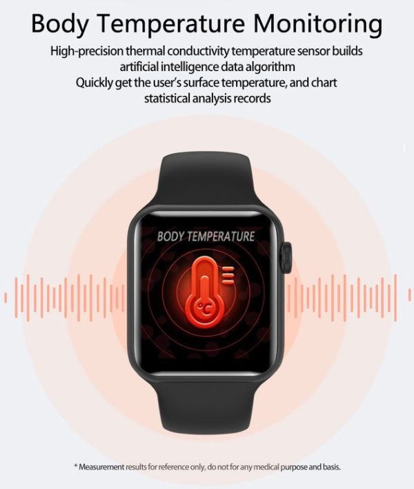 HAMTOD V10 Body Temperature Immunity Exercise Bracelet Smart Watch, Support Body Temperature Monitoring / Call Reminder / Immunity Monitoring / Heart Rate Monitoring / Sleep Monitoring / Sedentary Reminder / Blood Oxygen & Pressure (Black) - Image 7
