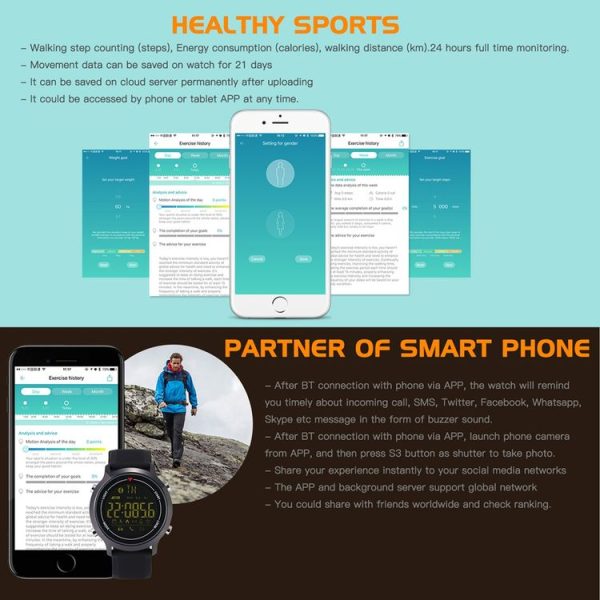 Zeblaze VIBE IP67 Waterproof Bluetooth Smart Sport Watch, Support Steps Counting / Calory / Calls Remind / Information Reminder / Remote Capture / Stopwatch / Alarm (Army Green) - Image 6