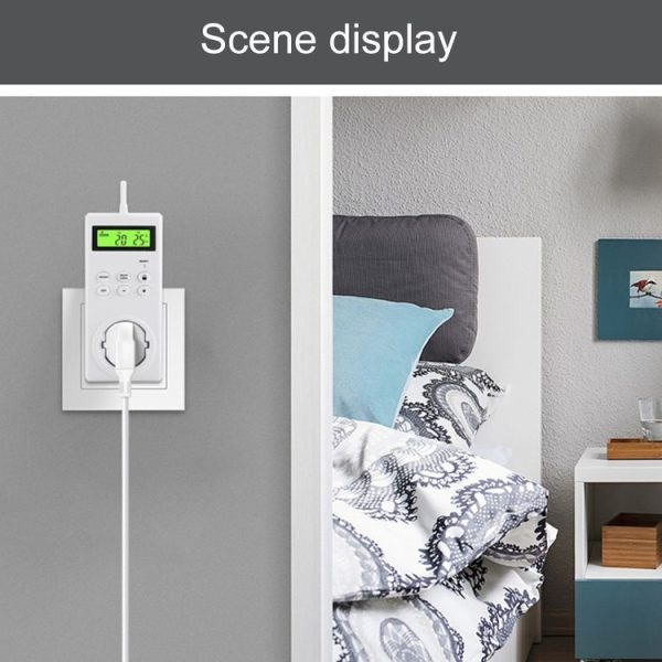 TS-3000 Home Smart Programmable Wireless Thermostat Socket (EU Plug) - Image 8