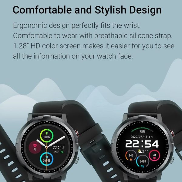 Original Xiaomi Haylou RT LS05S 1.28 inch TFT HD Color Screen Bluetooth 5.0 IP68 Waterproof Smart Watch, Support Sleep Monitoring / Heart Rate Monitoring / Music Control (Black) - Image 7