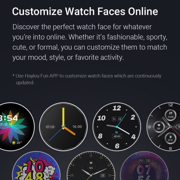 Original Xiaomi Haylou RT LS05S 1.28 inch TFT HD Color Screen Bluetooth 5.0 IP68 Waterproof Smart Watch, Support Sleep Monitoring / Heart Rate Monitoring / Music Control (Black) - Image 9