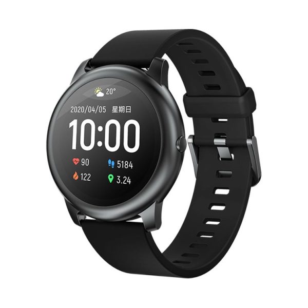 Original Xiaomi Haylou Solar 1.28 inch TFT Screen Bluetooth 5.0 IP68 Waterproof Smart Watch, Support Sleep Monitoring / Heart Rate Monitoring / Music Control (Black)