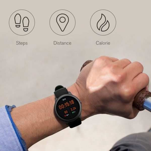 Original Xiaomi Haylou Solar 1.28 inch TFT Screen Bluetooth 5.0 IP68 Waterproof Smart Watch, Support Sleep Monitoring / Heart Rate Monitoring / Music Control (Black) - Image 10