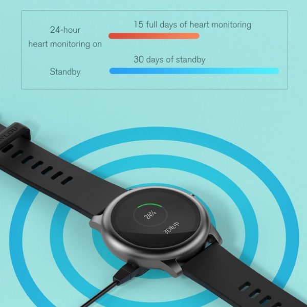 Original Xiaomi Haylou Solar 1.28 inch TFT Screen Bluetooth 5.0 IP68 Waterproof Smart Watch, Support Sleep Monitoring / Heart Rate Monitoring / Music Control (Black) - Image 9