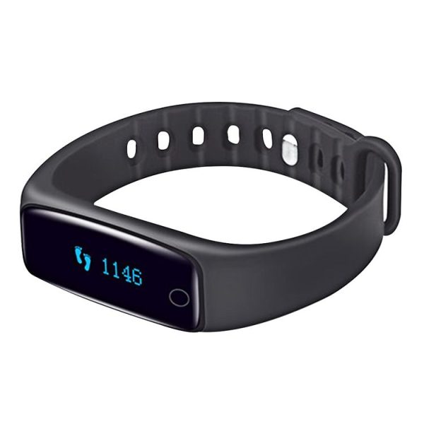 Teclast H10 rtos Bluetooth 4.0 Smart Bracelet with OLED Night Vision Display Screen & Circular Touch Button & Perspire Silicone Band & Text Synchronism Pushing & Pedometer & Sport Tracker & Sleep Monitor & Call Reminder & Sedentary Reminder & Bidirectional Anti-lost For Android and IOS Devices (Black) - Image 3
