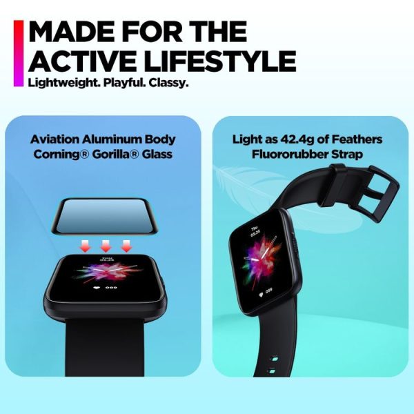 Zeblaze Beyond 2 Fitness Health GPS Smart Watch, Heart Rate / Pulse / Blood Oxygen Monitor (Black) - Image 4