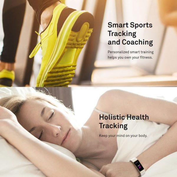Original Huawei Band 3 Pro Smart Bracelet, 0.95 inch AMOLED Color Screen, 5ATM Waterproof, Support Heart Rate Monitor / Sleep Monitor / Message Reminder / GPS (Gold) - Image 13