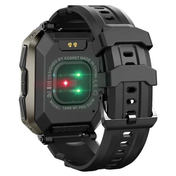 KOSPET TANK M1 Pro Smart Watch with Strap & Film, Support Sleep / Heart Rate Monitoring / Bluetooth Calling (Black) - Image 3