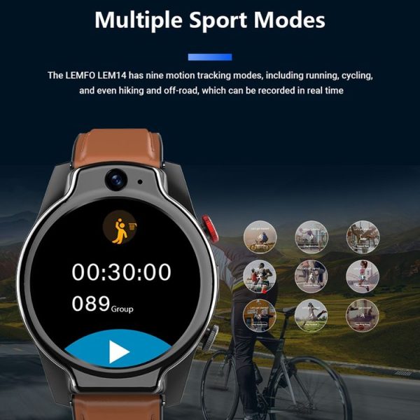 LEMFO LEM14 CWAT21970H 4GB+64GB, 4G Call Smart Watch, 1.6 inch MTK6762 Octa Core, 4GB+64GB, Android 10, GPS, Heart Rate - Image 13