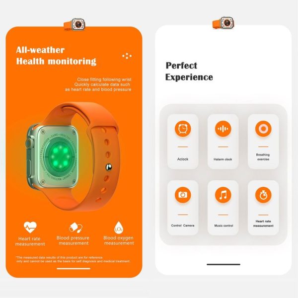 HAMTOD X8 Ultra 1.95 inch Smart Watch, Support BT Calling / Heart Rate / Blood Oxygen / Blood Pressure (Silver) - Image 10