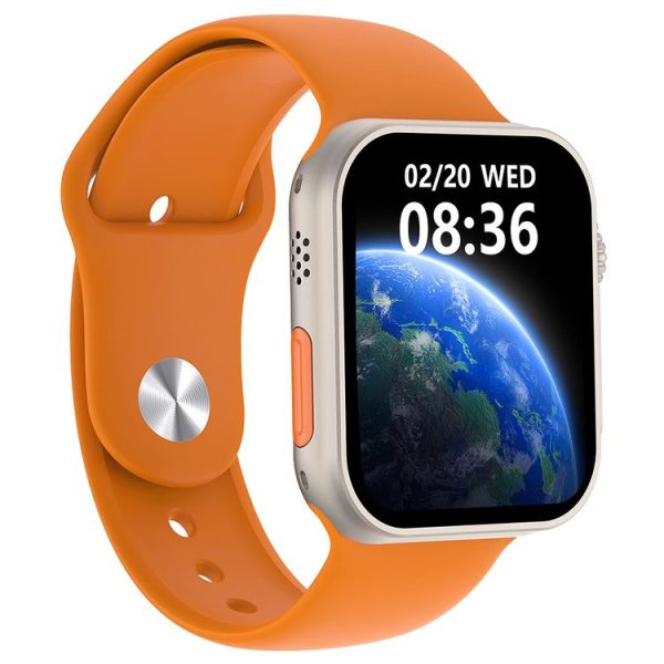 HAMTOD X8+ Ultra 1.99 inch Smart Watch, Support BT Calling / Heart Rate / Blood Oxygen / Blood Pressure (Orange) - Image 2
