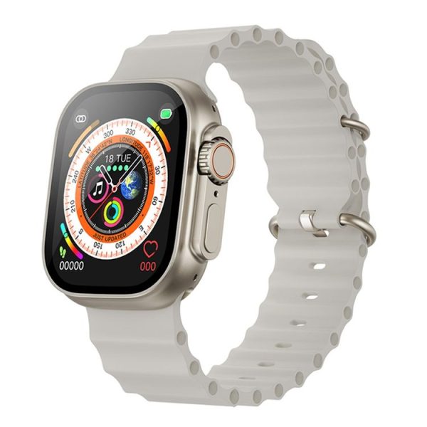 WK F8 Ultra 2.02 Inch Amoled Large Screen Smart Sports Watch (White)