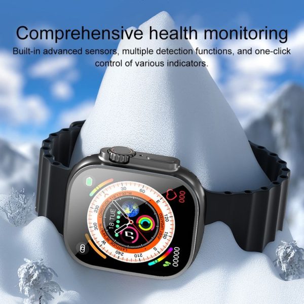 WK F8 Ultra 2.02 Inch Amoled Large Screen Smart Sports Watch (White) - Image 2