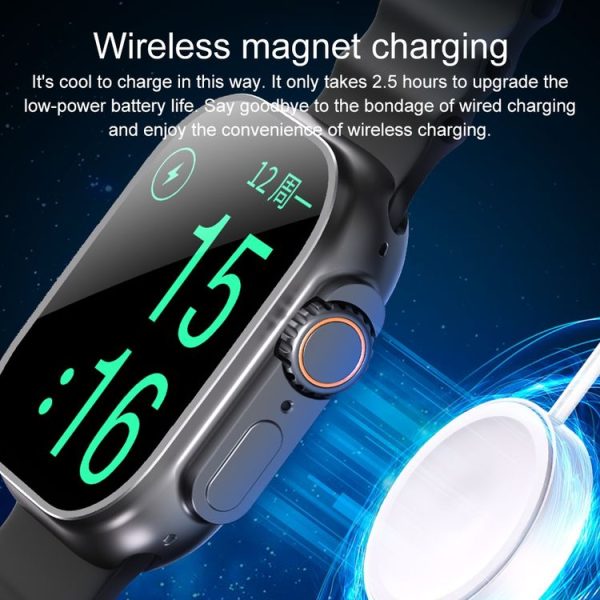 WK F8 Ultra 2.02 Inch Amoled Large Screen Smart Sports Watch (White) - Image 4