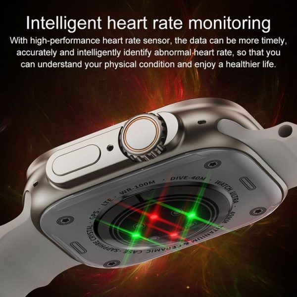 WK F8 Ultra 2.02 Inch Amoled Large Screen Smart Sports Watch (White) - Image 6