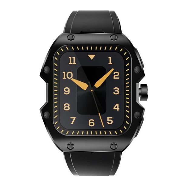 HAMTOD S1 1.91 inch Rugged Smart Watch, Support Bluetooth Call / Sleep / Heart Rate / Blood Oxygen / Blood Pressure Monitoring / Drinking / Menstrual Reminder (Black)