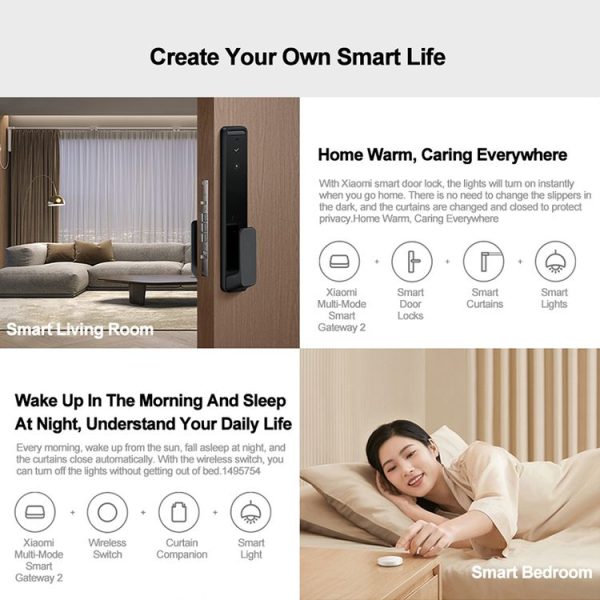 Original Xiaomi Multimode Smart Home Gateway 2 WiFi BT ZigBee RJ45 Connect (White) - Image 10
