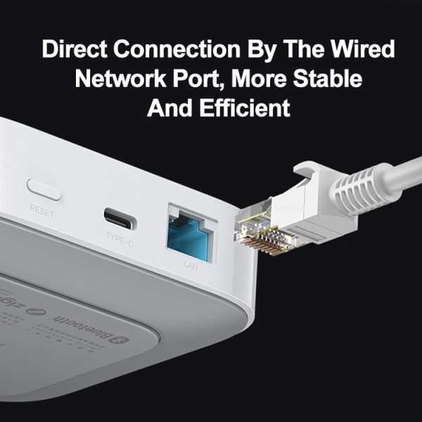Original Xiaomi Multimode Smart Home Gateway 2 WiFi BT ZigBee RJ45 Connect (White) - Image 4