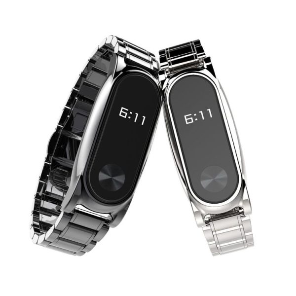 Mijobs Stainless Steel Metal Watch Band for Xiaomi Mi Band 2, Host not Included (Gold) - Image 10