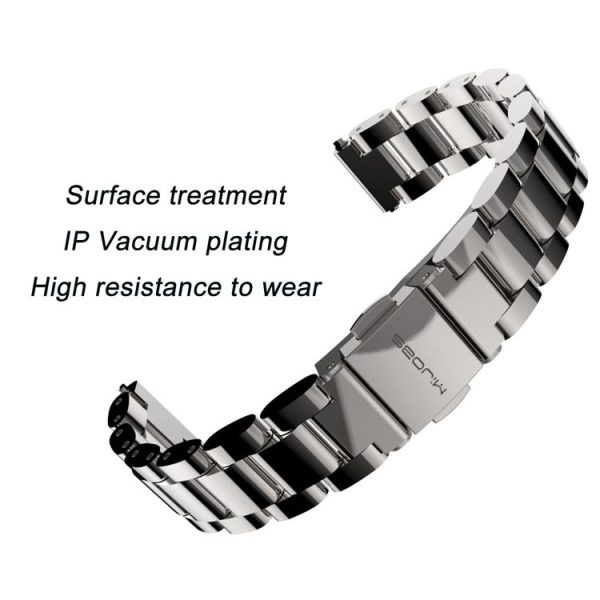 Mijobs Stainless Steel Metal Watch Band for Xiaomi Mi Band 2, Host not Included (Gold) - Image 6