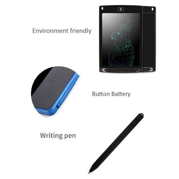 Portable 8.5 inch LCD Writing Tablet Drawing Graffiti Electronic Handwriting Pad Message Graphics Board Draft Paper with Writing Pen (Blue) - Image 14