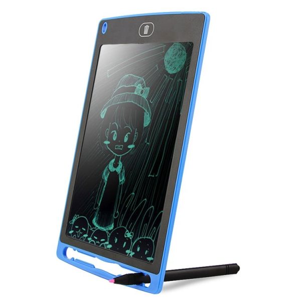 Portable 8.5 inch LCD Writing Tablet Drawing Graffiti Electronic Handwriting Pad Message Graphics Board Draft Paper with Writing Pen (Blue) - Image 4