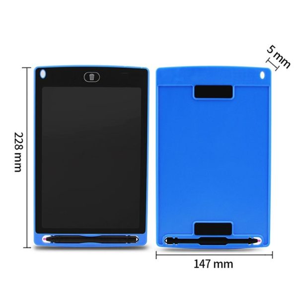 Portable 8.5 inch LCD Writing Tablet Drawing Graffiti Electronic Handwriting Pad Message Graphics Board Draft Paper with Writing Pen (Blue) - Image 6