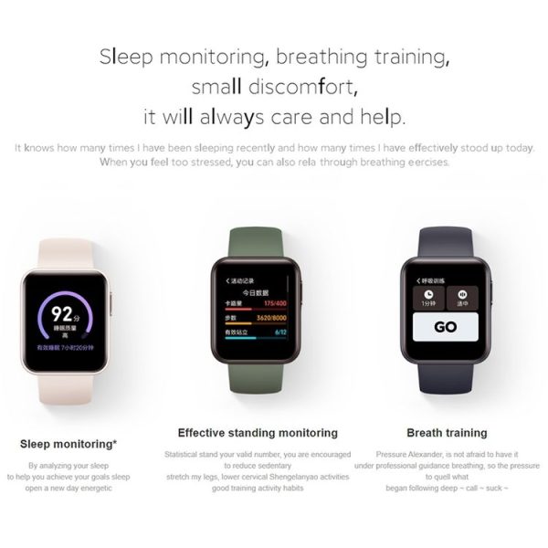 Original Xiaomi Redmi Watch 1.4 inch High-definition Screen 5 ATM Waterproof, Support Sleep Monitor / Heart Rate Monitor / Payment (Black) - Image 14