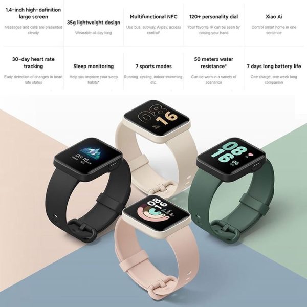 Original Xiaomi Redmi Watch 1.4 inch High-definition Screen 5 ATM Waterproof, Support Sleep Monitor / Heart Rate Monitor / Payment (Black) - Image 6