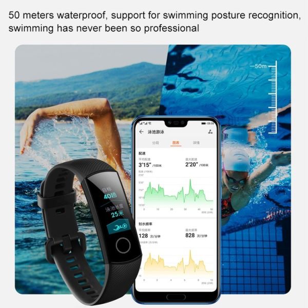 Original Huawei Honor Band 4 Standard Version Smart Bracelet, 0.95 inch OLED Color Screen, 5ATM Waterproof, Support Heart Rate Monitor / Sleep Monitor / Message Reminder (Pink) - Image 10