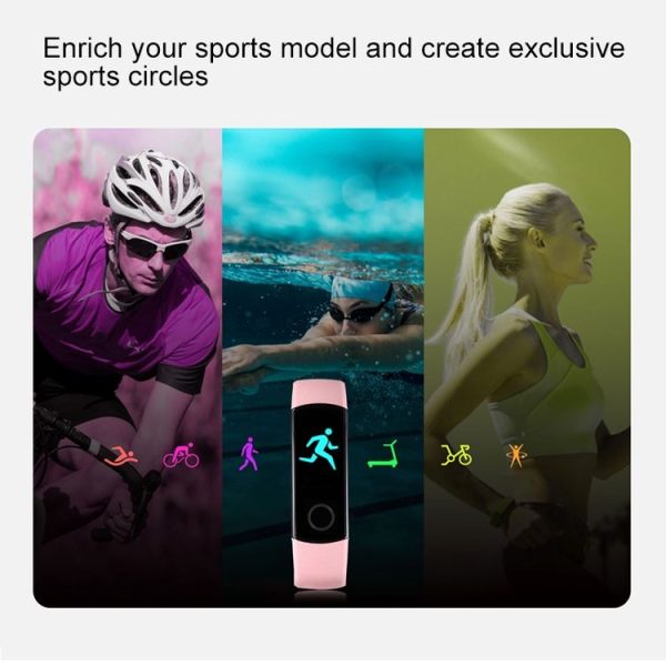 Original Huawei Honor Band 4 Standard Version Smart Bracelet, 0.95 inch OLED Color Screen, 5ATM Waterproof, Support Heart Rate Monitor / Sleep Monitor / Message Reminder (Pink) - Image 12