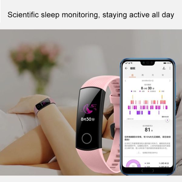 Original Huawei Honor Band 4 Standard Version Smart Bracelet, 0.95 inch OLED Color Screen, 5ATM Waterproof, Support Heart Rate Monitor / Sleep Monitor / Message Reminder (Pink) - Image 8