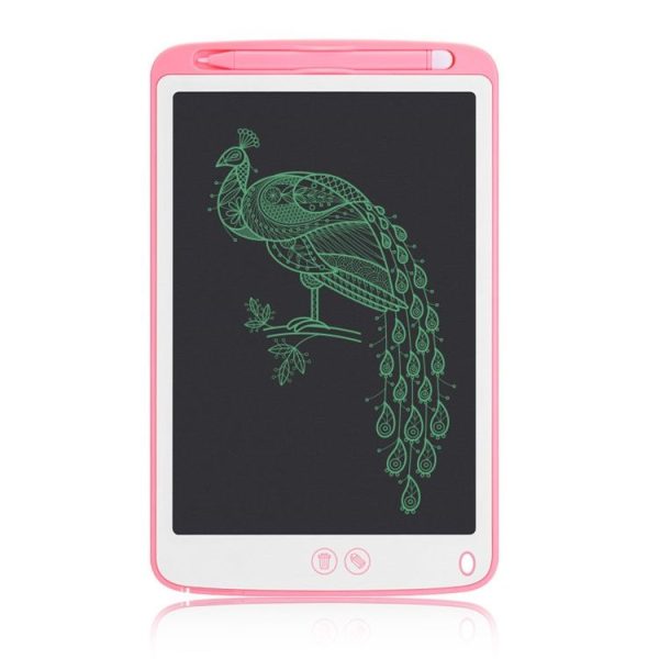 10 inch LCD Writing Tablet, Supports One-click Clear & Local Erase (Pink) - Image 2