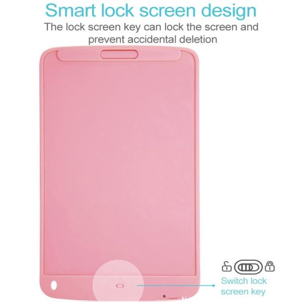 10 inch LCD Writing Tablet, Supports One-click Clear & Local Erase (Pink) - Image 3