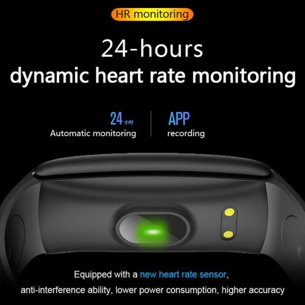 Q8L 0.96 inch Full Circle Full Touch Steel Strap Smart Sport Watch IP6 Waterproof, Support Real-time Heart Rate Monitoring / Sleep Monitoring / Bluetooth (Red) - Image 10