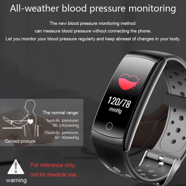 Q8L 0.96 inch Full Circle Full Touch Steel Strap Smart Sport Watch IP6 Waterproof, Support Real-time Heart Rate Monitoring / Sleep Monitoring / Bluetooth (Red) - Image 11