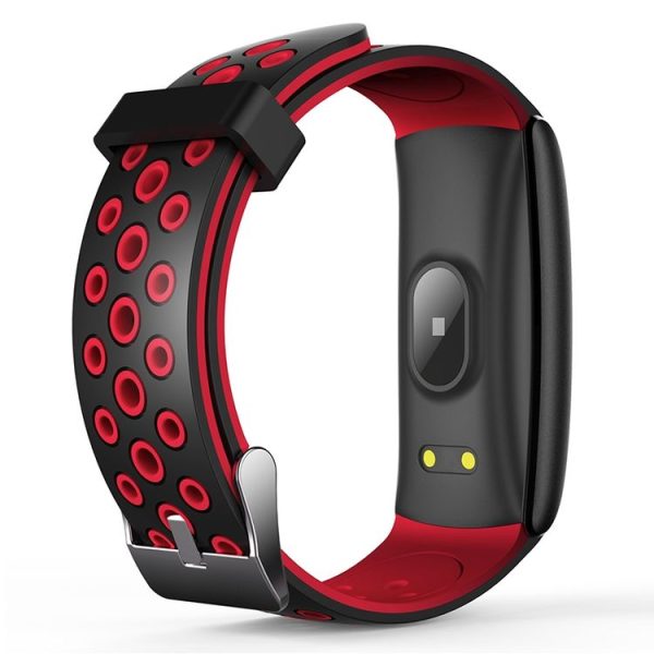 Q8L 0.96 inch Full Circle Full Touch Steel Strap Smart Sport Watch IP6 Waterproof, Support Real-time Heart Rate Monitoring / Sleep Monitoring / Bluetooth (Red) - Image 3