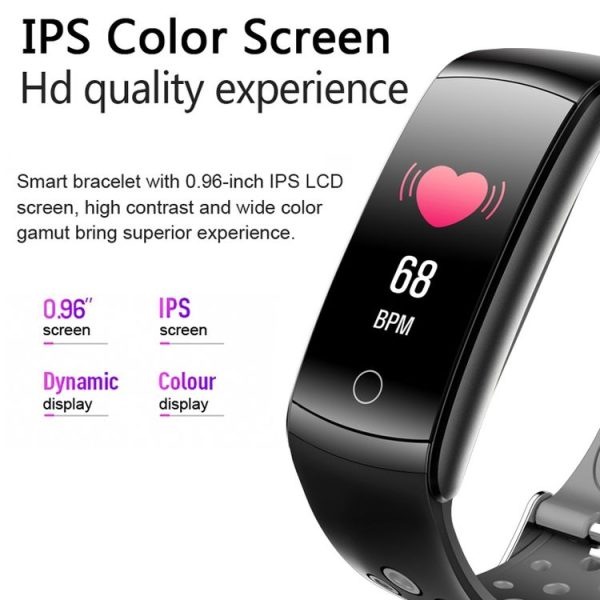 Q8L 0.96 inch Full Circle Full Touch Steel Strap Smart Sport Watch IP6 Waterproof, Support Real-time Heart Rate Monitoring / Sleep Monitoring / Bluetooth (Red) - Image 7