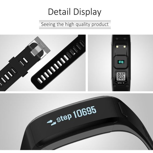 XR01 0.91 Inch OLED Round Screen Display Smart Watch, IP68 30m Resistance Waterproof, Support Pedometer / Heart Rate Monitor / Sleep Monitor / Sedentary Reminder / Notification / Call Notify / Phone Book (Purple) - Image 3
