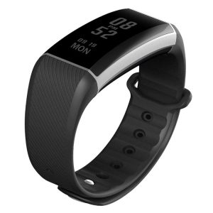 ZEBLAZE Zeband Plus IP67 Waterproof Tracker Bluetooth Smart Bracelet for iOS / Android Smart Phone, Heart Rate / Pedometer / Sedentary Reminder / Alarm Clock / SMS Reminding / Sleep Monitor (Black)