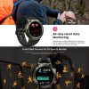 KOSPET TANK T1 1.32 inch Screen 5ATM & IP69K Waterproof Smart Watch, Support Bluetooth, Heart Rate Monitor, Blood Oxygen Monitor, Sleep Monitoring (Silver) - Image 7