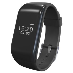 R1 Fitness Tracker Bluetooth Smart Bracelet for iOS / Android Smart Phone, Heart Rate / Anti-lost / Activity Tracker / Pedometer / Sleep Monitor (Black)